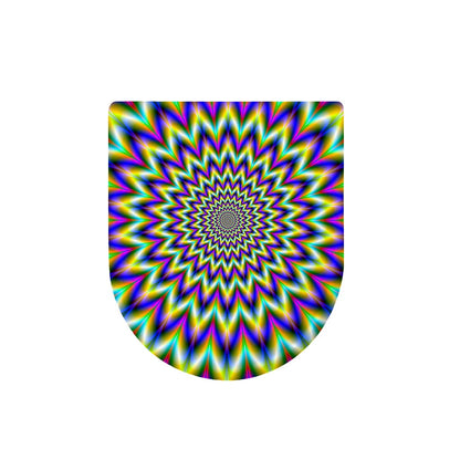 Twinkle Psychedelic Optical Illusion Toilet Lid Cover