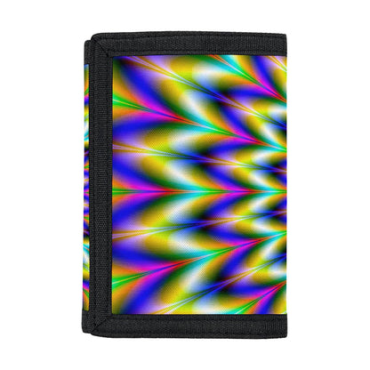 Twinkle Psychedelic Optical Illusion Trifold Wallet
