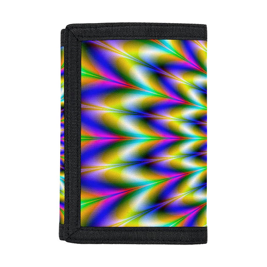 Twinkle Psychedelic Optical Illusion Trifold Wallet