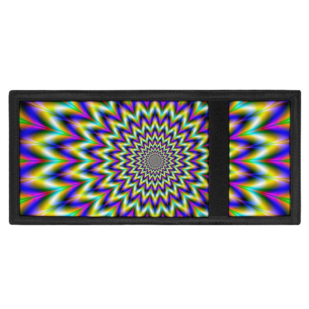 Twinkle Psychedelic Optical Illusion Trifold Wallet