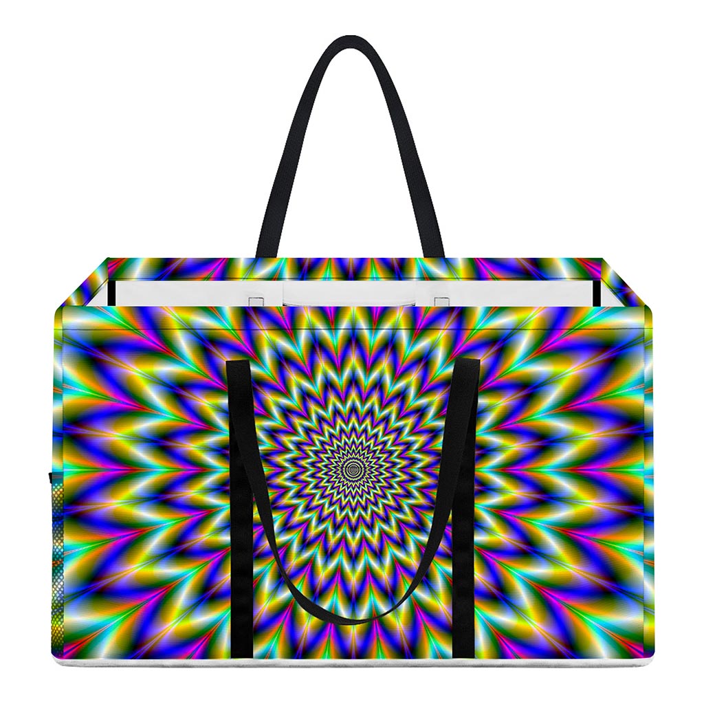 Twinkle Psychedelic Optical Illusion Utility Tote Bag