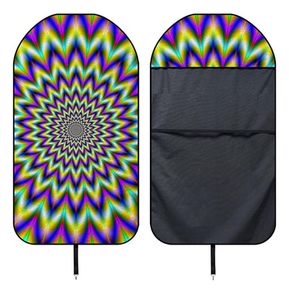 Twinkle Psychedelic Optical Illusion Waterproof Car Seat Cover