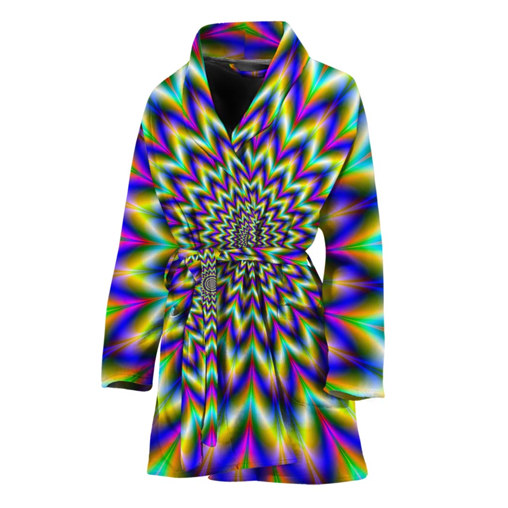 Twinkle Psychedelic Optical Illusion Women's Bathrobe