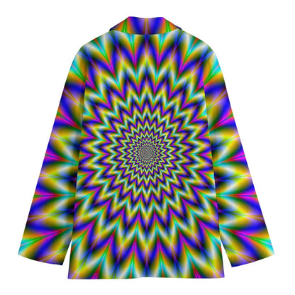 Twinkle Psychedelic Optical Illusion Women's Blazer