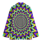 Twinkle Psychedelic Optical Illusion Women's Cotton Blazer