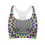 Twinkle Psychedelic Optical Illusion Women's Sports Bra