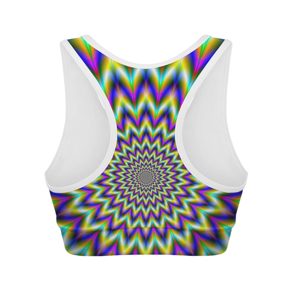 Twinkle Psychedelic Optical Illusion Women's Sports Bra