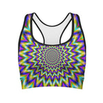 Twinkle Psychedelic Optical Illusion Women's Sports Bra