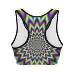 Twinkle Psychedelic Optical Illusion Women's Sports Bra