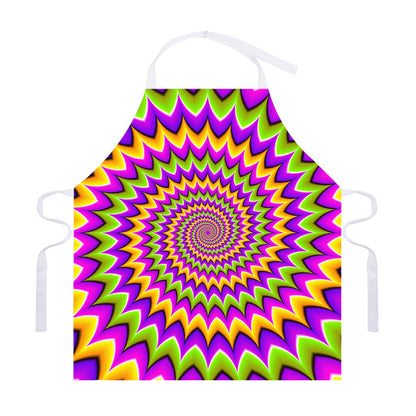 Twisted Colors Moving Optical Illusion Adjustable Apron
