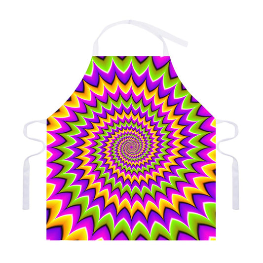 Twisted Colors Moving Optical Illusion Adjustable Apron