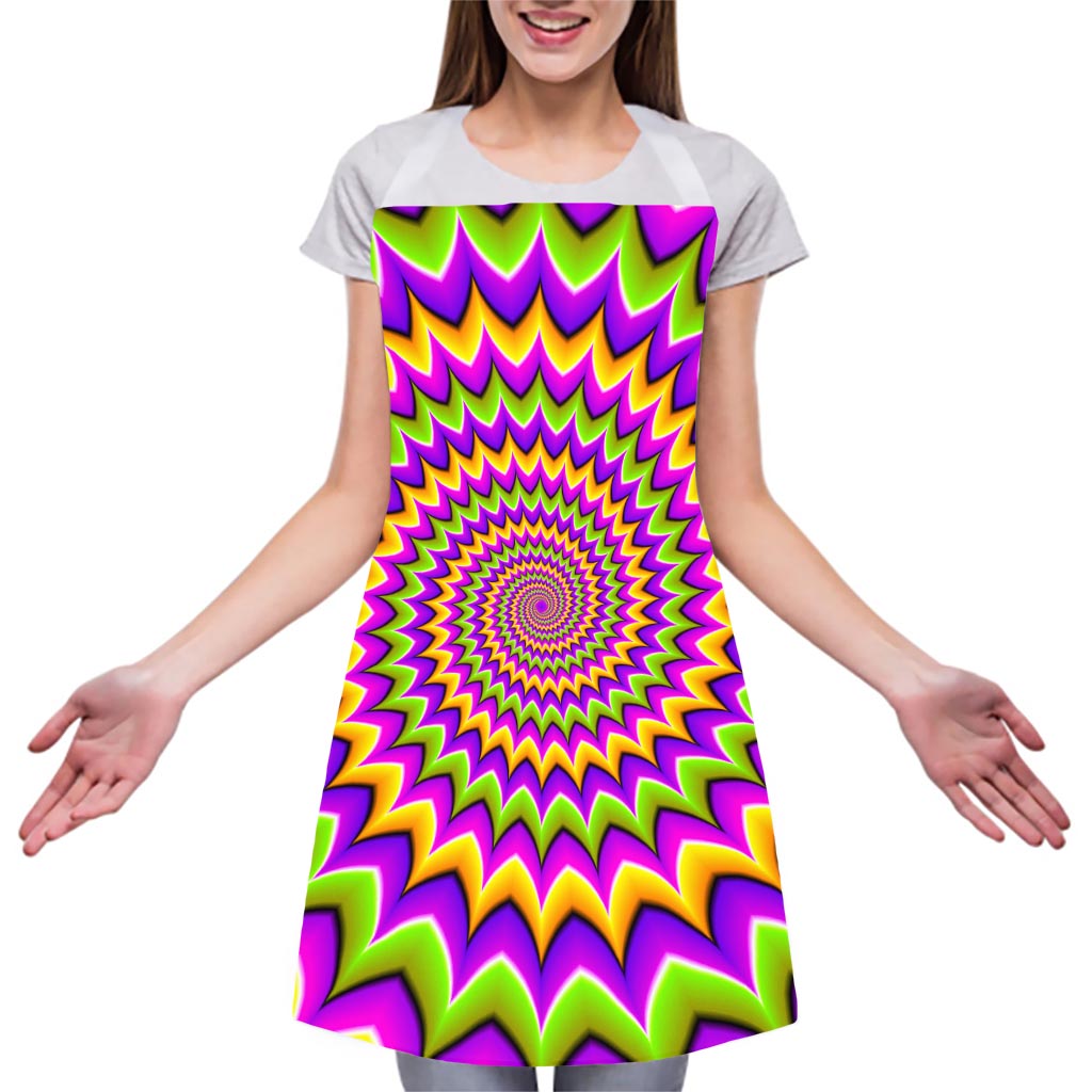 Twisted Colors Moving Optical Illusion Adjustable Apron