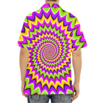 Twisted Colors Moving Optical Illusion Aloha Shirt