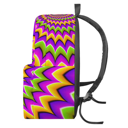 Twisted Colors Moving Optical Illusion Backpack