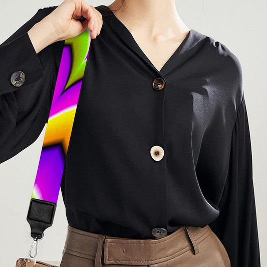 Twisted Colors Moving Optical Illusion Bag Strap
