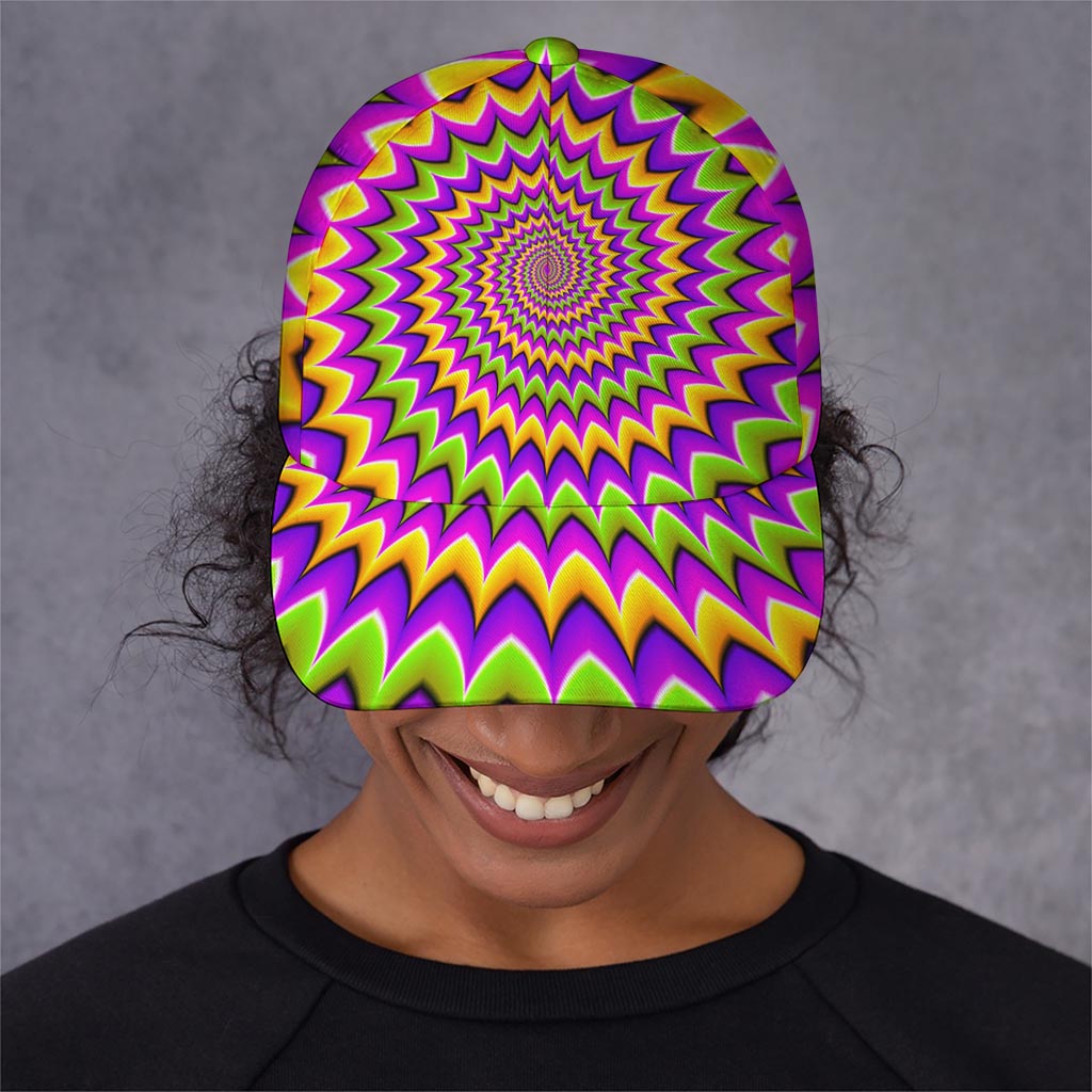 Twisted Colors Moving Optical Illusion Baseball Cap