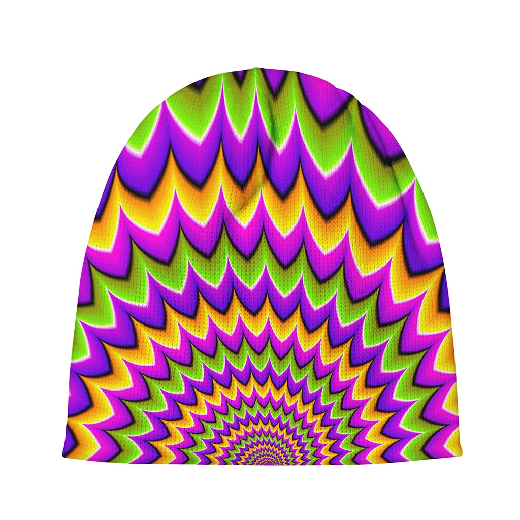 Twisted Colors Moving Optical Illusion Beanie