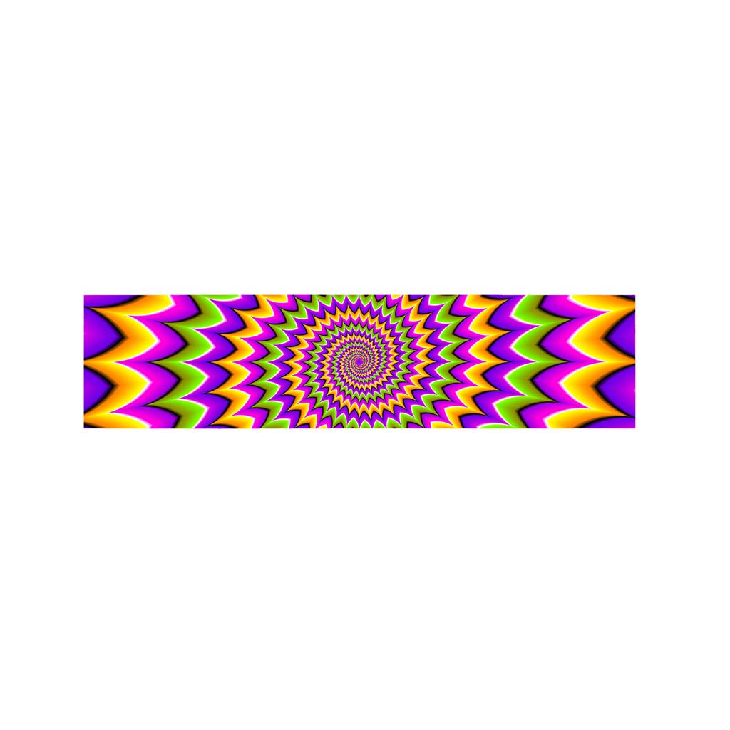 Twisted Colors Moving Optical Illusion Bed Runner