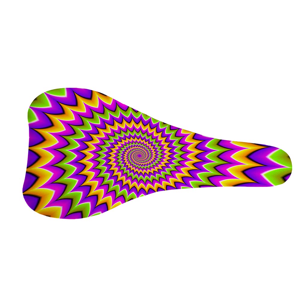 Twisted Colors Moving Optical Illusion Bicycle Seat Cover
