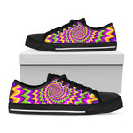 Twisted Colors Moving Optical Illusion Black Low Top Sneakers