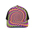 Twisted Colors Moving Optical Illusion Black Mesh Trucker Hat