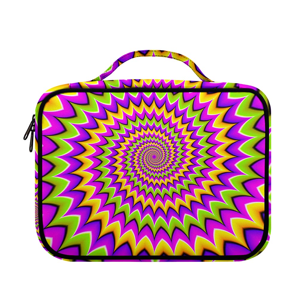 Twisted Colors Moving Optical Illusion Briefcase Bible Bag