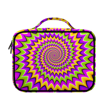 Twisted Colors Moving Optical Illusion Briefcase Bible Bag