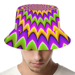 Twisted Colors Moving Optical Illusion Bucket Hat
