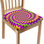 Twisted Colors Moving Optical Illusion Chair Cushion Cover