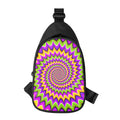 Twisted Colors Moving Optical Illusion Sling Bag