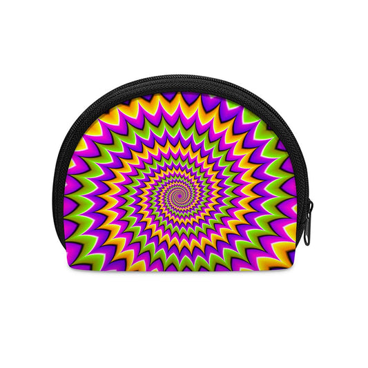 Twisted Colors Moving Optical Illusion Coin Purse