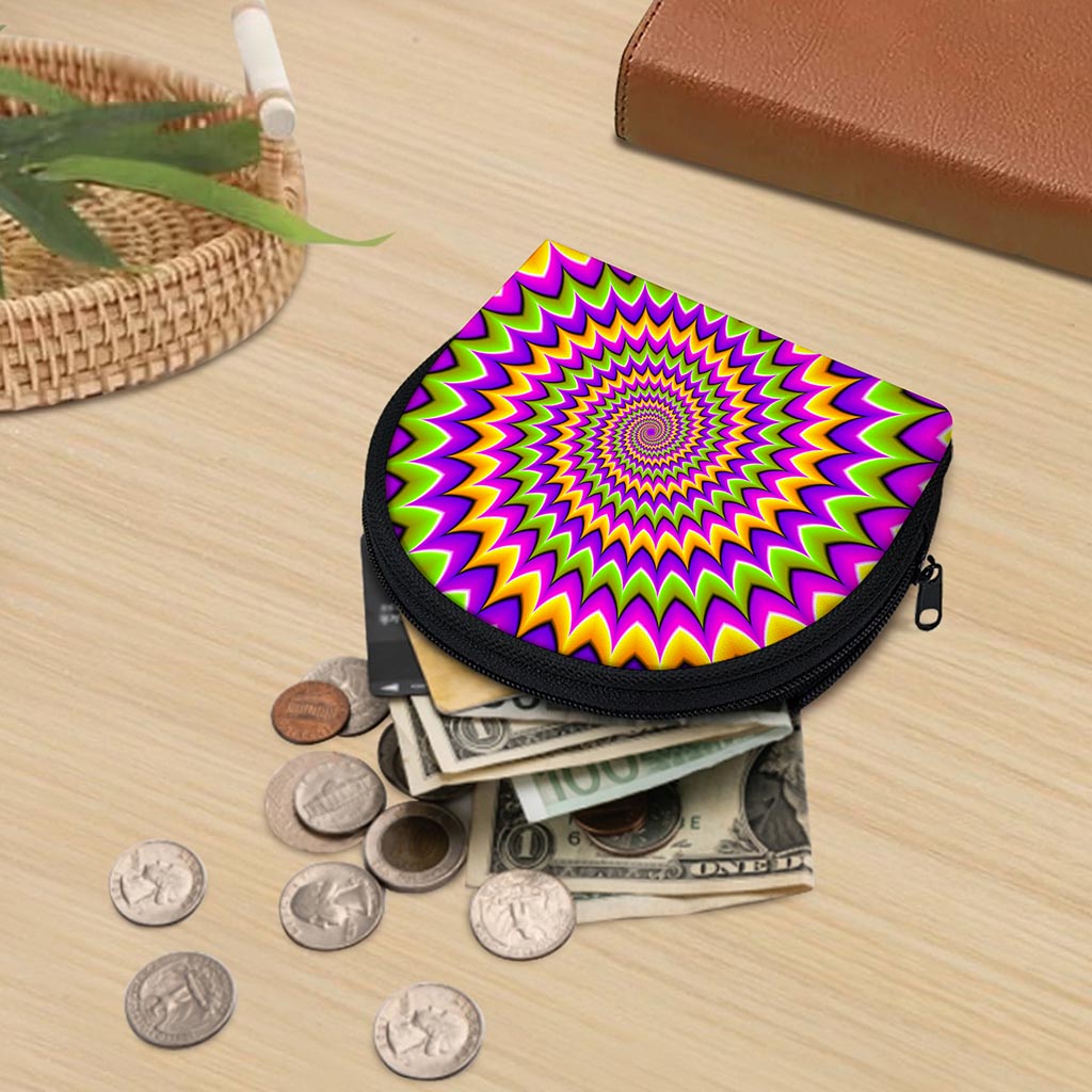 Twisted Colors Moving Optical Illusion Coin Purse