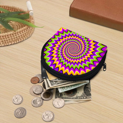 Twisted Colors Moving Optical Illusion Coin Purse