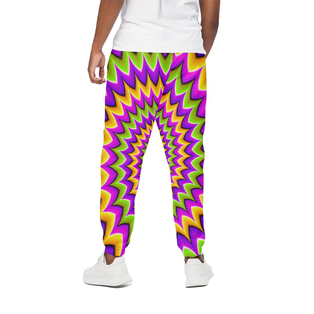 Twisted Colors Moving Optical Illusion Cotton Pants