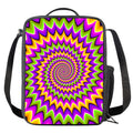 Twisted Colors Moving Optical Illusion Crossbody Lunch Bag