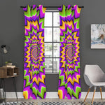 Twisted Colors Moving Optical Illusion Curtain