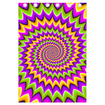 Twisted Colors Moving Optical Illusion Curtain