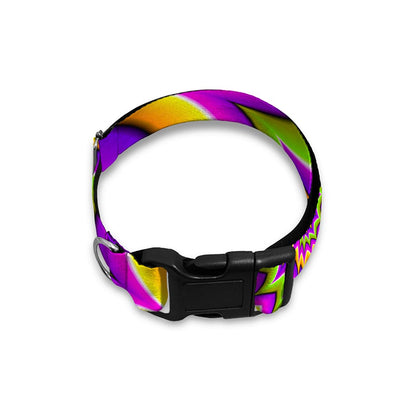 Twisted Colors Moving Optical Illusion Dog Collar