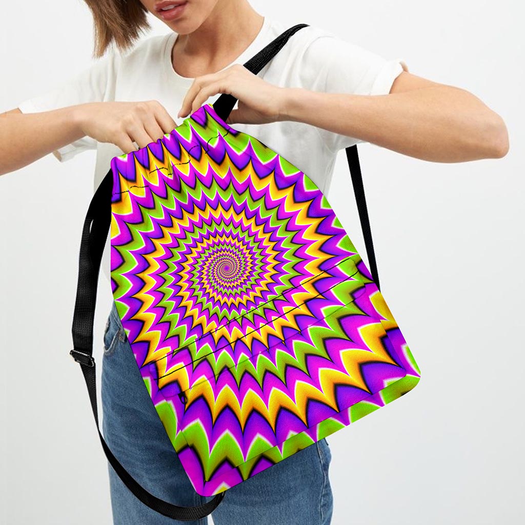 Twisted Colors Moving Optical Illusion Drawstring Backpack