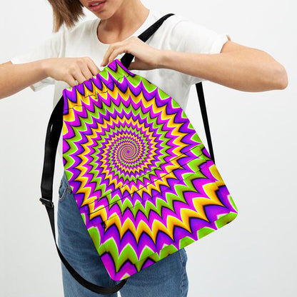 Twisted Colors Moving Optical Illusion Drawstring Backpack