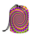 Twisted Colors Moving Optical Illusion Drawstring Makeup Bag