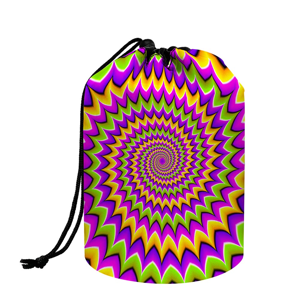 Twisted Colors Moving Optical Illusion Drawstring Makeup Bag