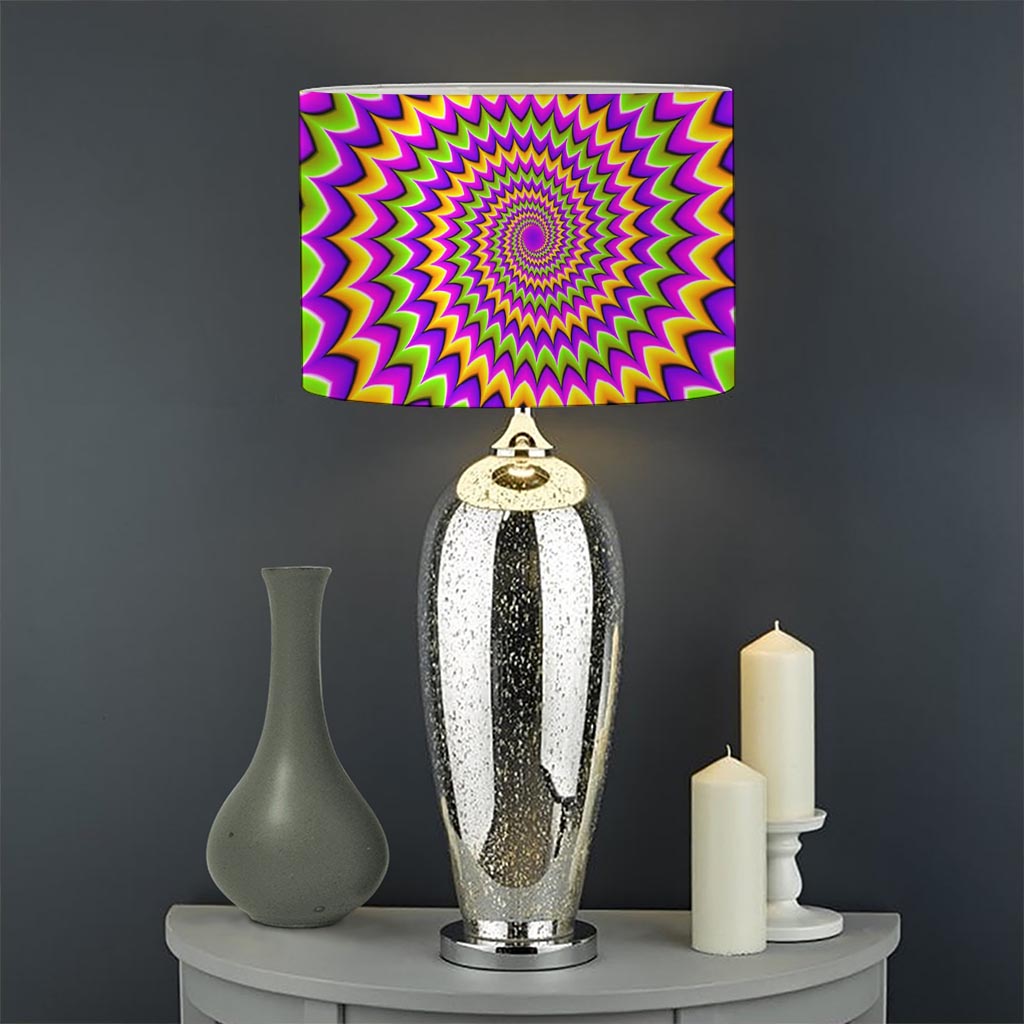 Twisted Colors Moving Optical Illusion Drum Lamp Shade