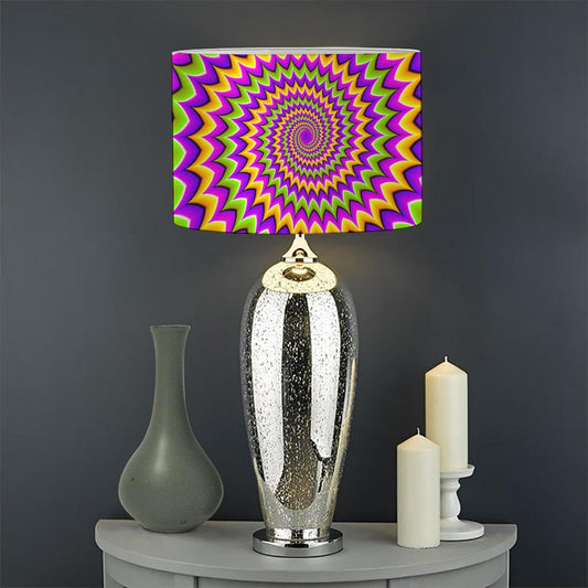 Twisted Colors Moving Optical Illusion Drum Lamp Shade