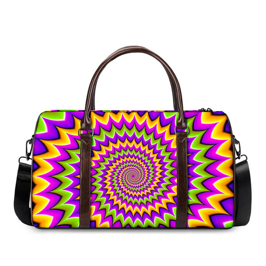 Twisted Colors Moving Optical Illusion Duffle Bag