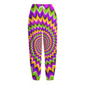 Twisted Colors Moving Optical Illusion Fleece Lined Knit Pants