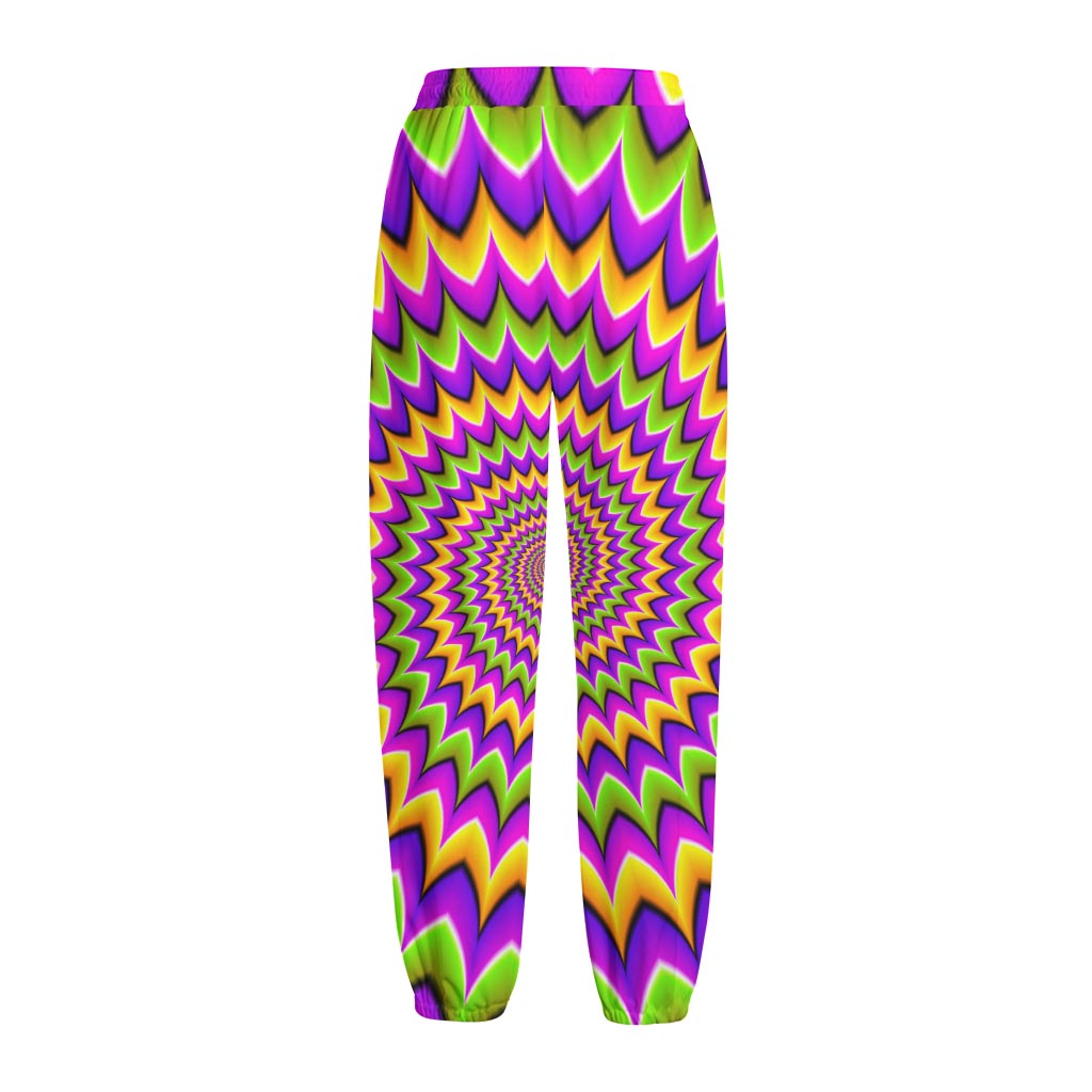 Twisted Colors Moving Optical Illusion Fleece Lined Knit Pants