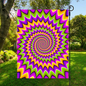 Twisted Colors Moving Optical Illusion Garden Flag