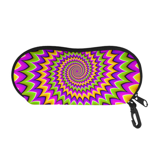 Twisted Colors Moving Optical Illusion Glasses Case