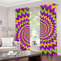 Twisted Colors Moving Optical Illusion Grommet Curtains